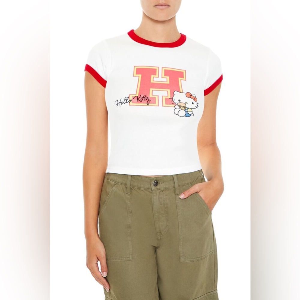 Hello Kitty Ringer Baby Tee - Picture 4 of 4